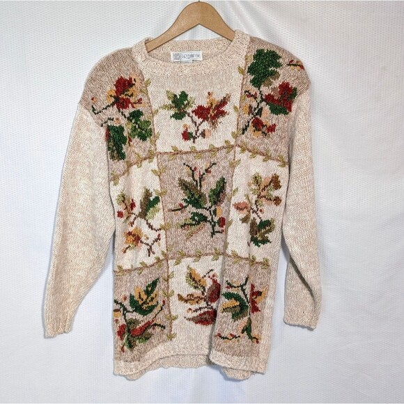 Chrysantheme Fall Leaf Sweater - Large - Picture 2 of 9